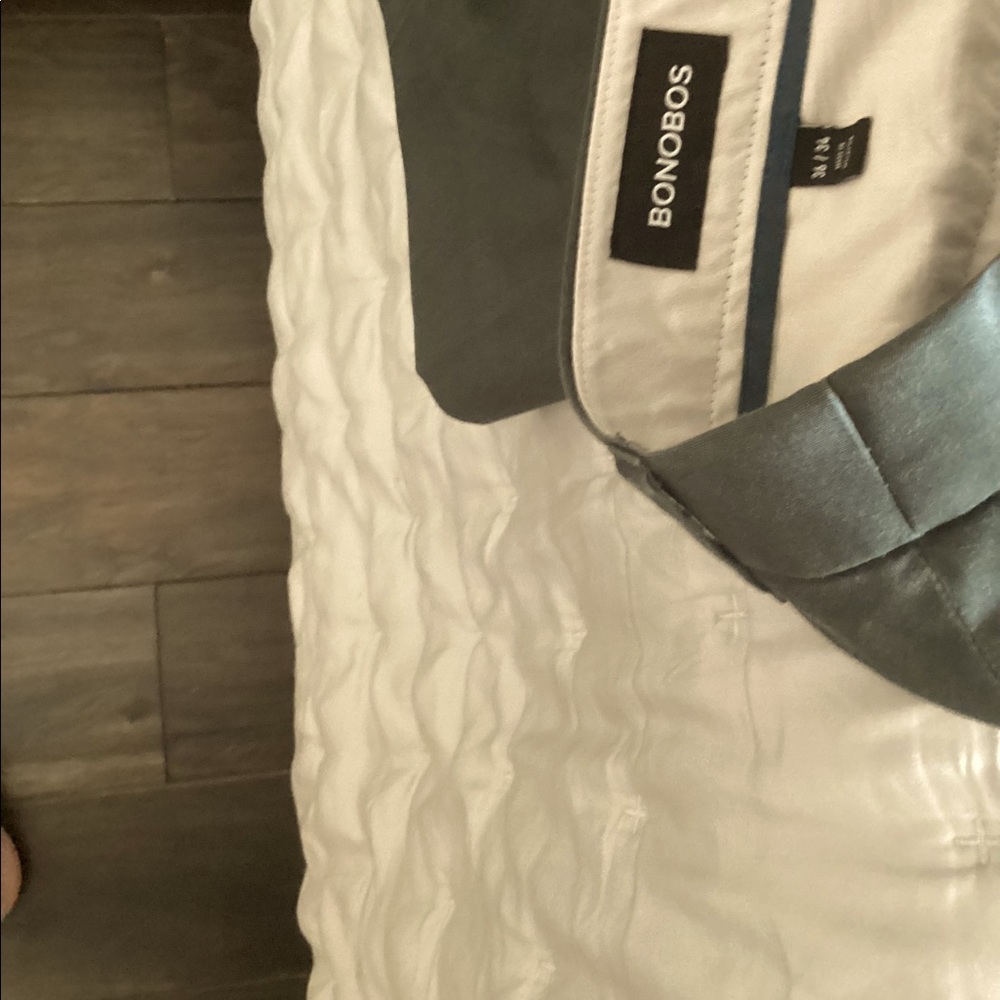 Men’s athletic fit weekday warriors slacks.  Black pepper color. 36 x 34